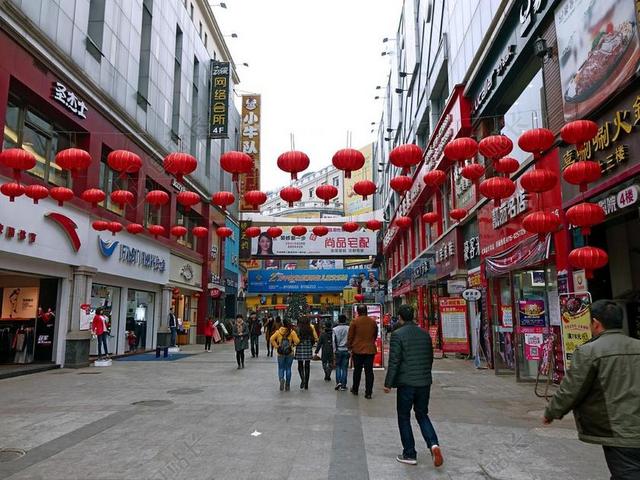 中国 街 灯笼 亚洲 城市 商铺 装修 户外 东方