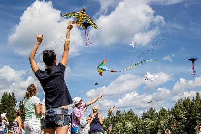 风筝 天空 云 夏季 清 疏忽 蓝色 蛇 天气 空气