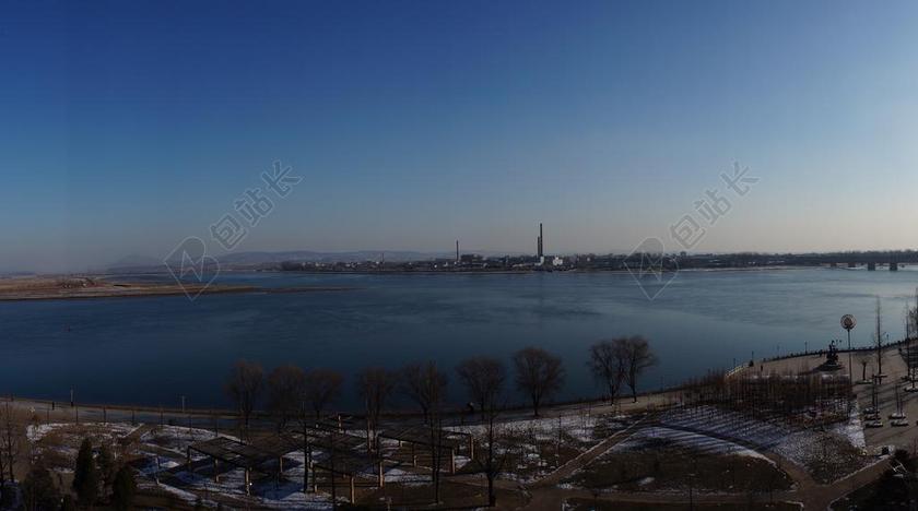 鸭绿江 朝鲜 风光