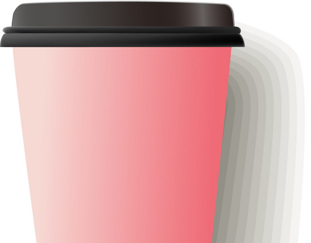 粉色奶茶杯VI素材下载
