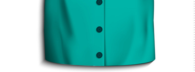 青色衣服短袖VI素材
