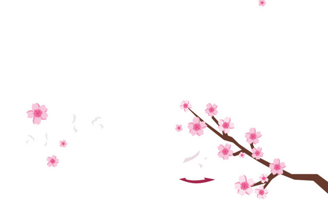 卡通手绘梅花设计素材