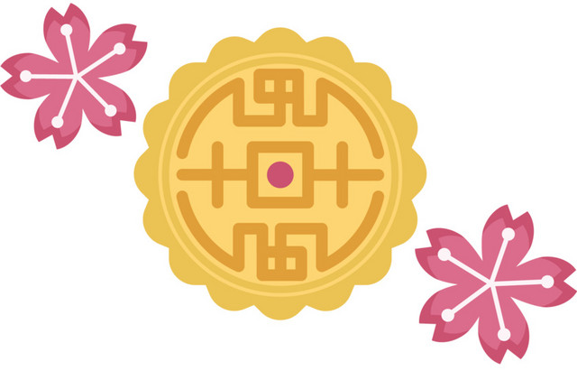 清新卡通月饼设计素材