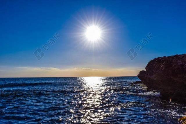 太阳 光明 海 科夫 下午 阳光 自然 光 天空 景区