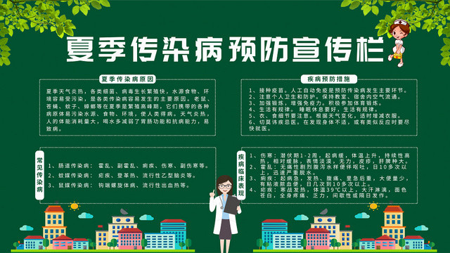 夏季传染病预防宣传栏设计