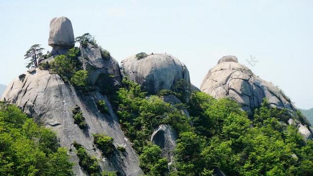 五峰 道峰 汉城 岩 山 风光