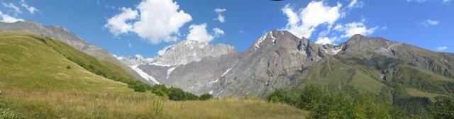 格鲁吉亚 通过谭 山 天空 性质 景观 夏季