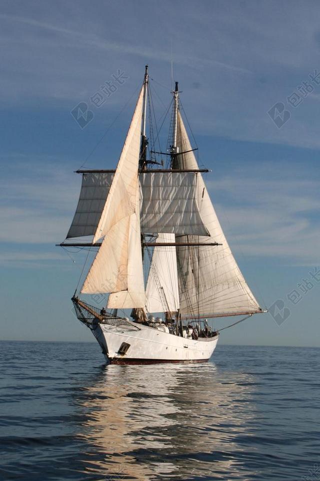 旅游自然海上航行背景图片