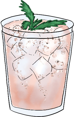 彩色水彩玻璃杯饮料绘画素材
