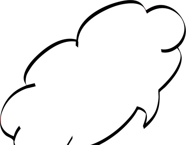 手绘漫画风格涂鸦对话框
