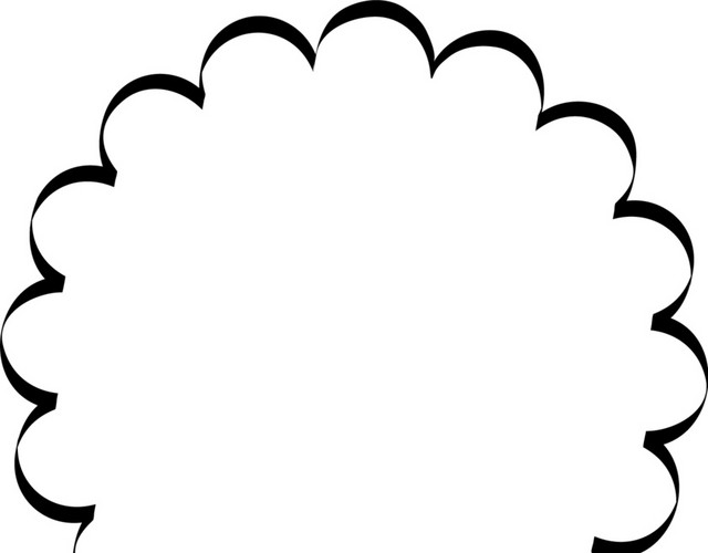 手绘漫画风格涂鸦对话框
