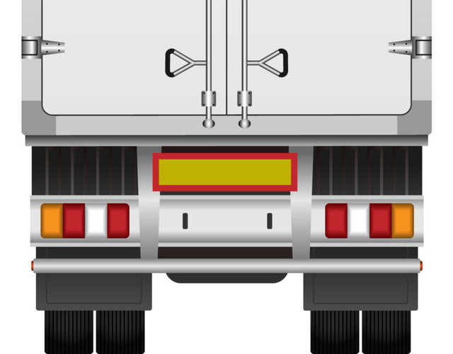 白色大货车
