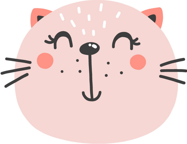 清新可爱猫咪矢量素材