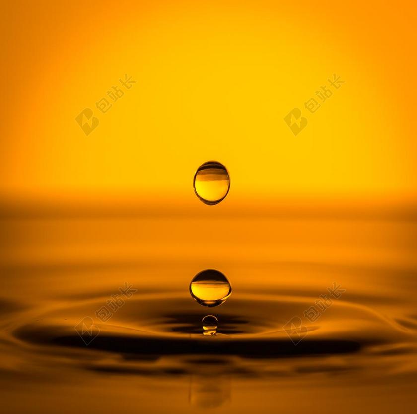 自然特写跃起的晶莹水珠背景图片