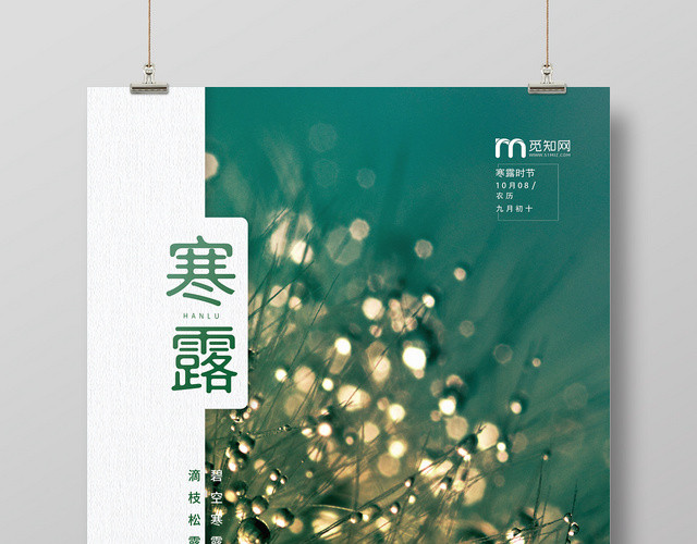 24二十四节气寒露传统节日活动创意海报