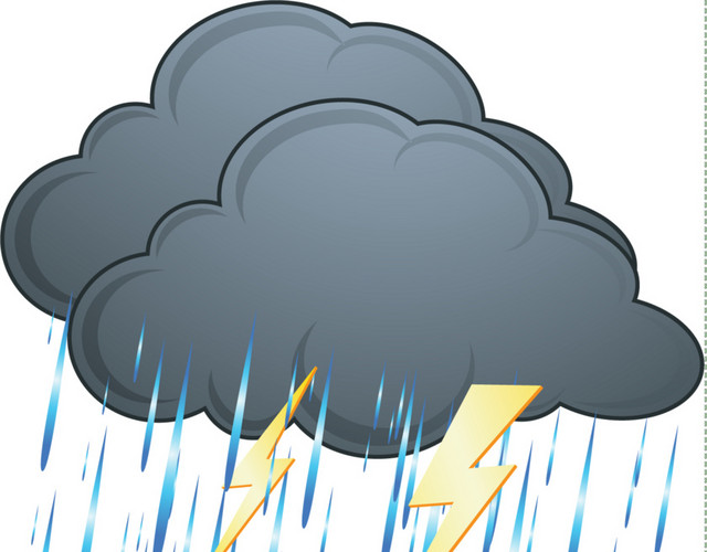 暴风雨灾害矢量素材