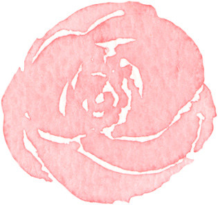 水彩手绘红花素材