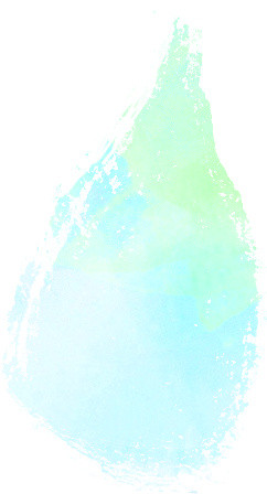 蓝绿色水彩笔画素材
