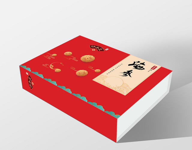 中国风年货包装礼盒传统古典韵味海参
