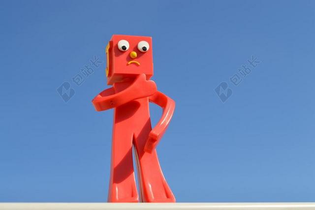 玩具卡通红色的玩偶背景图片