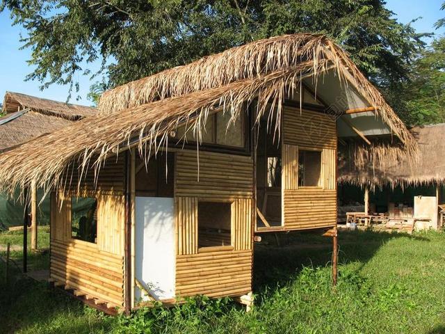 小屋 竹 首页 棚 简易房 泰国 传统的 亚洲 房子 建设