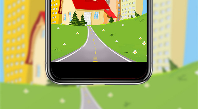 蓝色卡通风格世界住房日手机海报宣传