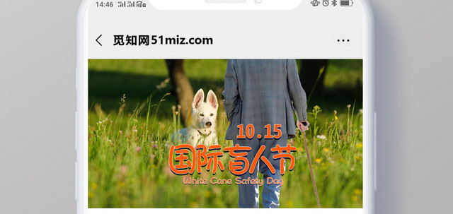绿色自然1015国际盲人日微信公众号