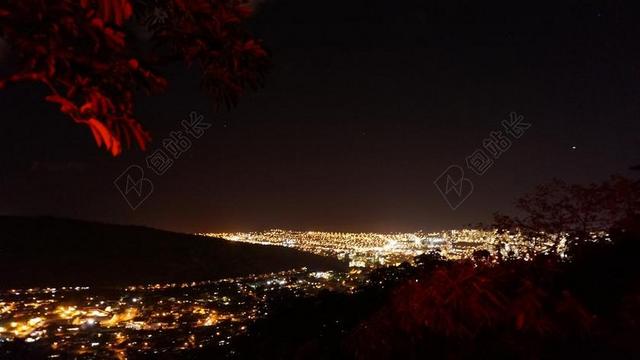 摄影唯美城市夜景背景图片