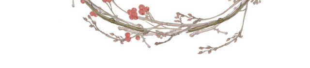 彩铅手绘花环素材