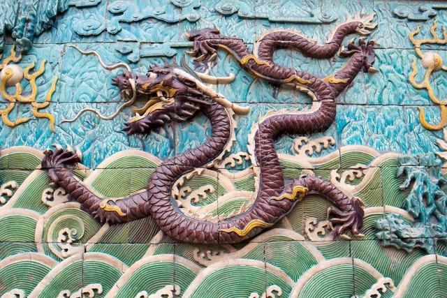 中国 马赛克 故宫 龙