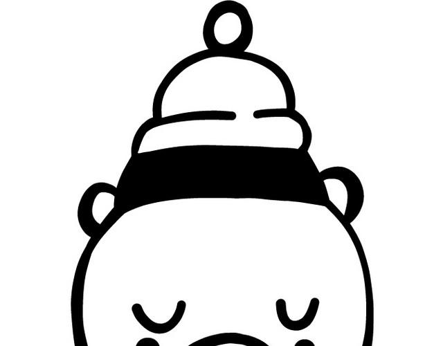 儿童黑白简笔画
