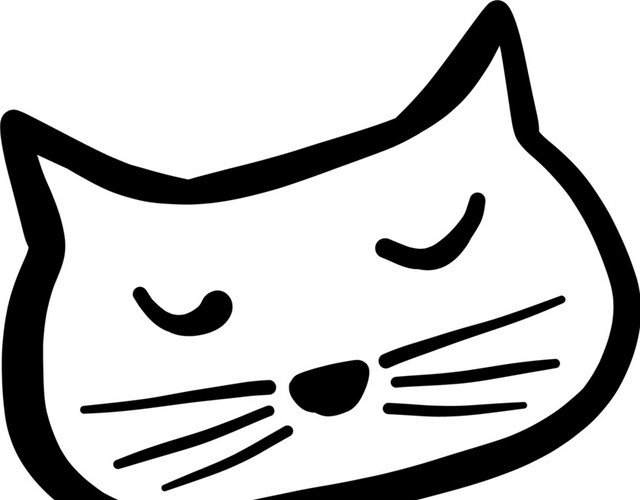可爱儿童手绘猫