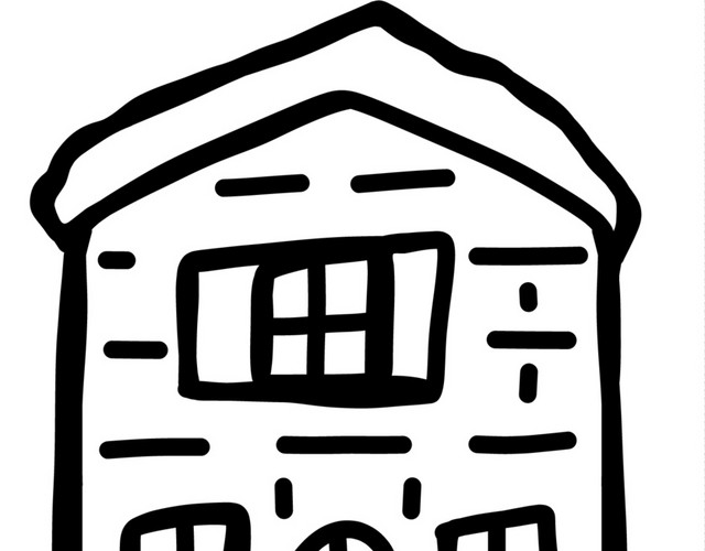 儿童手绘房屋