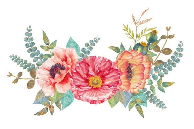 美丽花束矢量素材