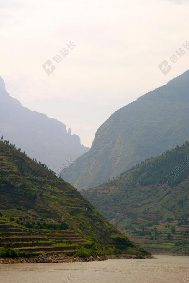 河 峡谷 岩 水 景观 山 桥 水运行 中国 三峡 长江