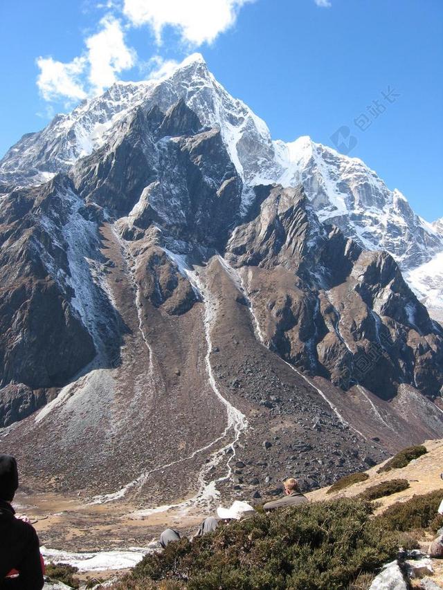 尼泊尔 山 景观 雪 珠穆朗玛峰迷航 喜马拉雅山