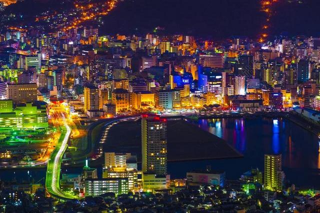 摄影唯美日本夜景背景图片