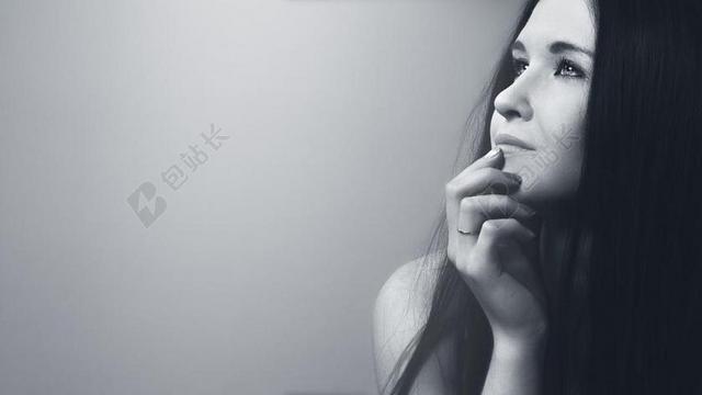 一个女孩的肖像背景图片