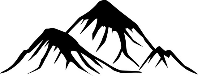 山峰剪影