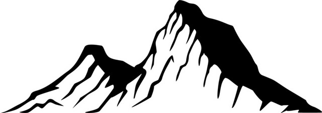 山峰剪影