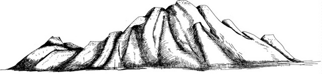 山峰剪影