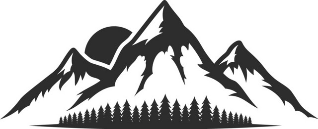 山峰剪影