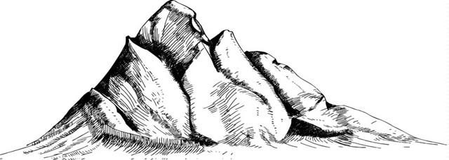 山峰剪影