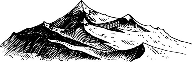 山峰剪影