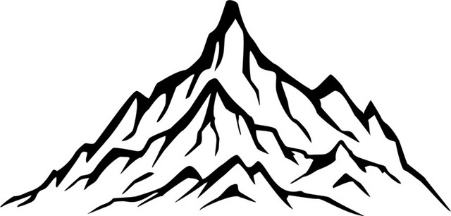 山峰剪影