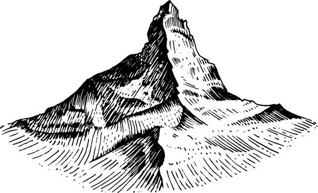 山峰剪影