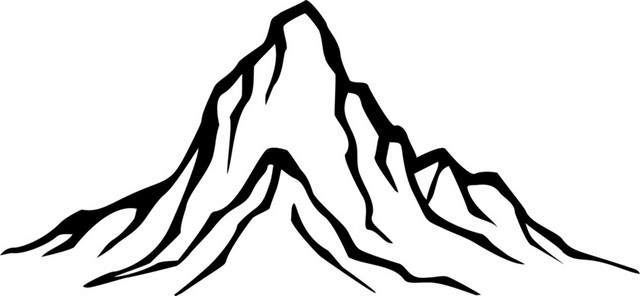 山峰剪影