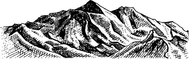 山峰剪影