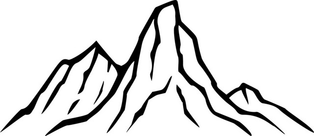山峰剪影