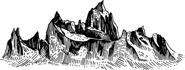山峰剪影